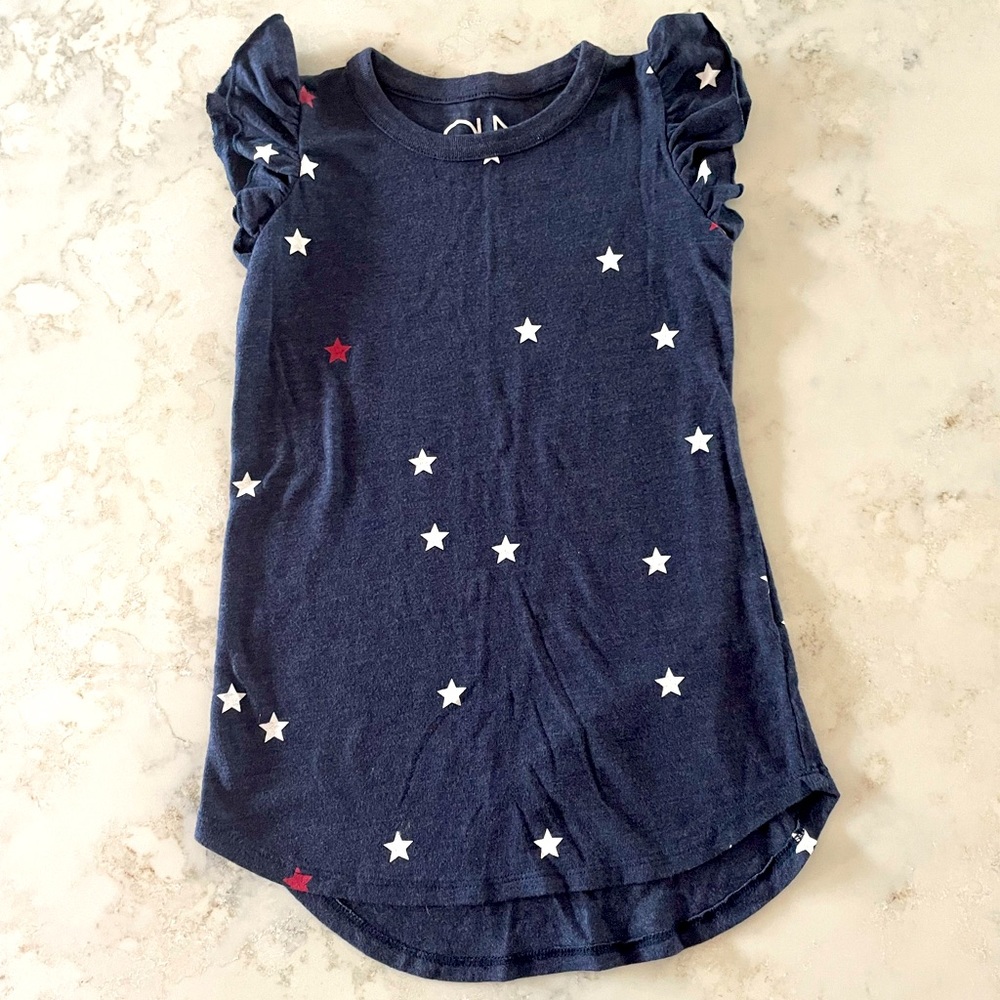 Chaser / Star print flutter dress